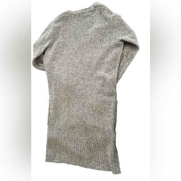Athleta Wool Blend Long Line Open Cardigan Sweater SZ Small Gray Pockets Capsule - Picture 4 of 7